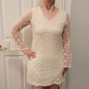 Creamy Lace Tunic Dress